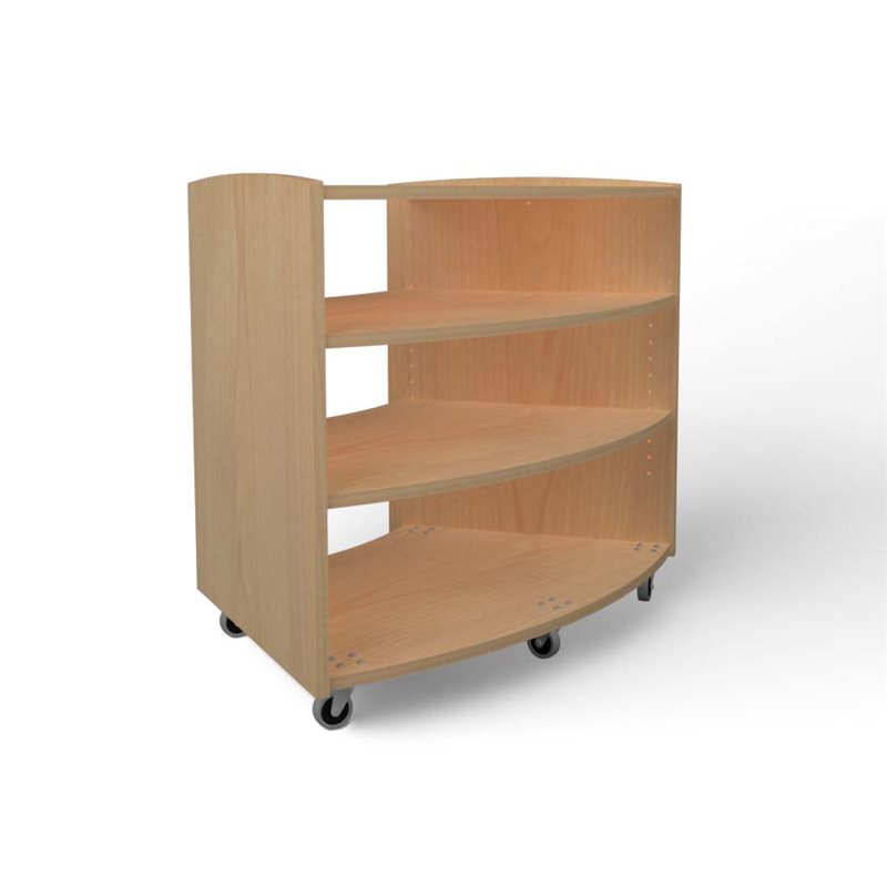 Natural Pod™ Evergreen - Shelf - 24 Series - Curved - with Castors - 32"W x 24"D x 32"H