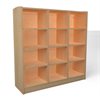 Natural Pod™ Collect - Cubby - 12 - with Back - 47"W x 14"D x 47"H