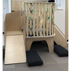 Natural Pod™ Wonder Loft - Steph's Loft with Ramp and Stairs - 94" W x 62" D x 67" H