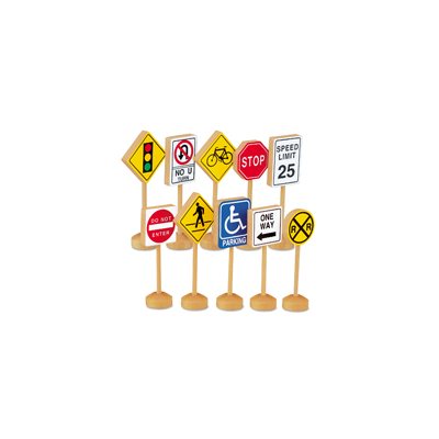 Block Play Traffic Signs