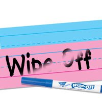 Write & Wipe Lined White Sentence Strips