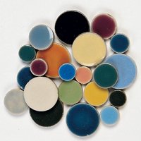Round Tile - Assorted Colours - 1 Lb