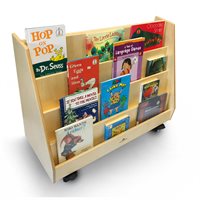 Deluxe 2 Sided Mobile Book Display Stand*