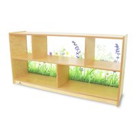 Nature View Acrylic Back Cabinet 24"H