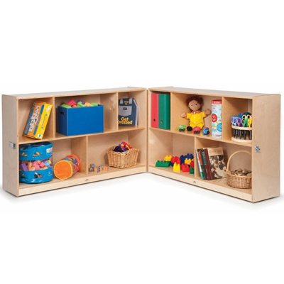 Whitney Brothers Toddler Fold & Roll Storage Cabinet - 24"H 