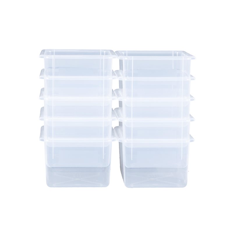 Cubby Trays -11.50" x 7.75" x 5" - Set of 10 - Clear