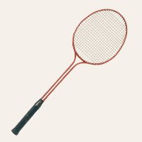 Double Steel Shaft Badminton Racquet