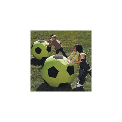 Ballon de soccer géant vert fluo, 3'