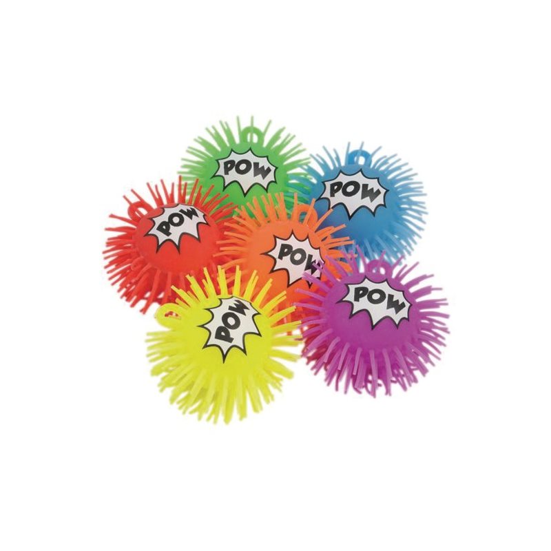 Flashing Superhero Puffers Balls - Set of 12