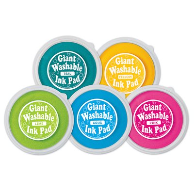 Giant Washable Colour Ink Pads - Set