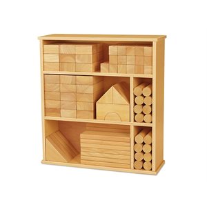 Hardwood Blocks Storage Cabinet