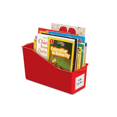 Connect & Store Book Bins - Red