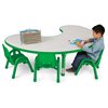 Low 48" X 72" Kids Colours™ Adjustable Group Table - Green