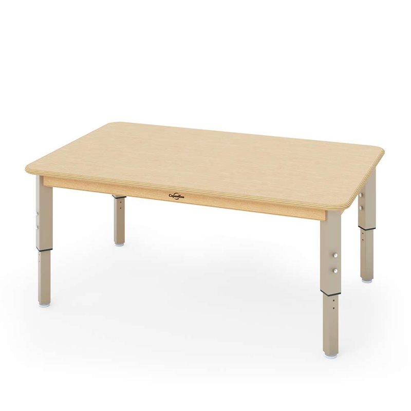 47" x 30" Birch Adjustable Activity Table - Rectangle