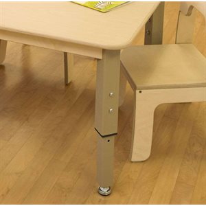 47" x 30" Birch Adjustable Activity Table - Rectangle