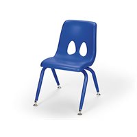 Chaise empilable classique de 9,5 po - Bleu