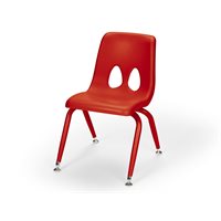 Chaise empilable classique de 9,5 po - Rouge