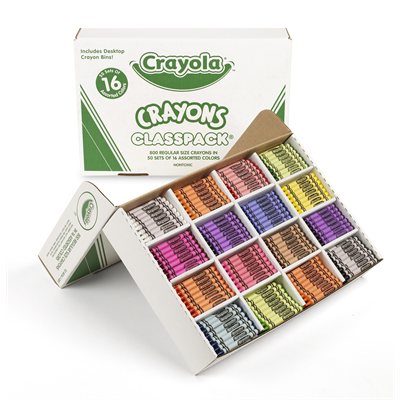 Crayola® Pack de classe de crayons réguliers - Paquet de 800