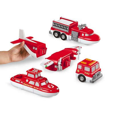 Mix & Match Magnetic Rescue Vehicles