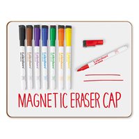 Magnetic Write & Wipe Markers - Set Of 8