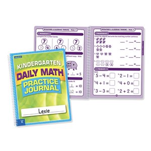 Daily Math Practice Journal – Kindergarten-Set Of 10