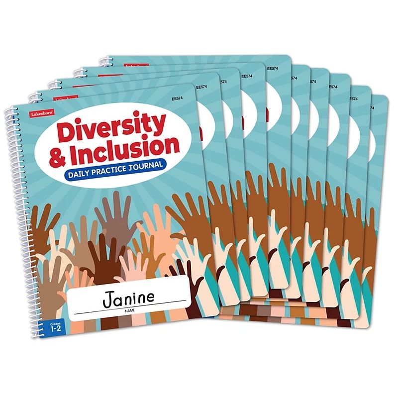 Diversity & Inclusion Daily Practice Journal - Gr. 1-2 - Set of 10