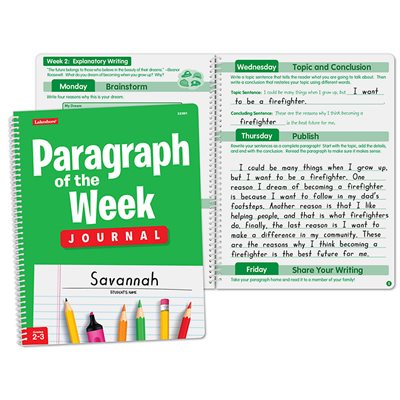 Paragraph of the Week Journal - Gr. 2-3