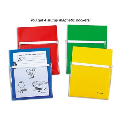 Pochettes magnétiques en papier - Lot de 4