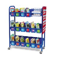 Leveled Library Mobile Storage Cart