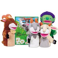 3 Billy Goats Gruff Storytelling Puppets