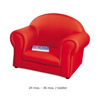 Chaise confortable pour les tout-petits-rouge