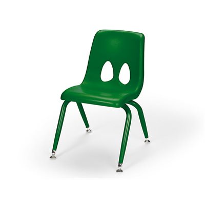 13.5" Colours of Nature Stacking Chair-Forest Green