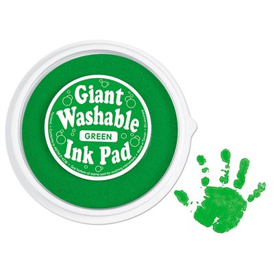 Tampon encreur couleur lavable géant - Vert