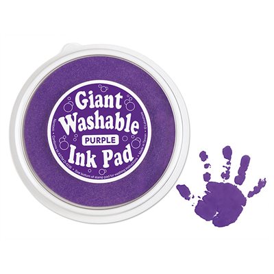 Tampon encreur de couleur lavable géant - Violet