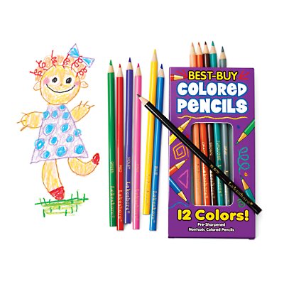 Best-Buy Coloured Pencils - Pack of 12