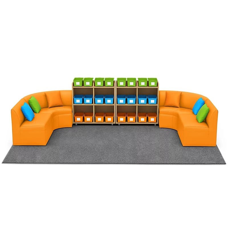 Flex-Space Comfy Couch Zone de lecture et de recherche - Orange