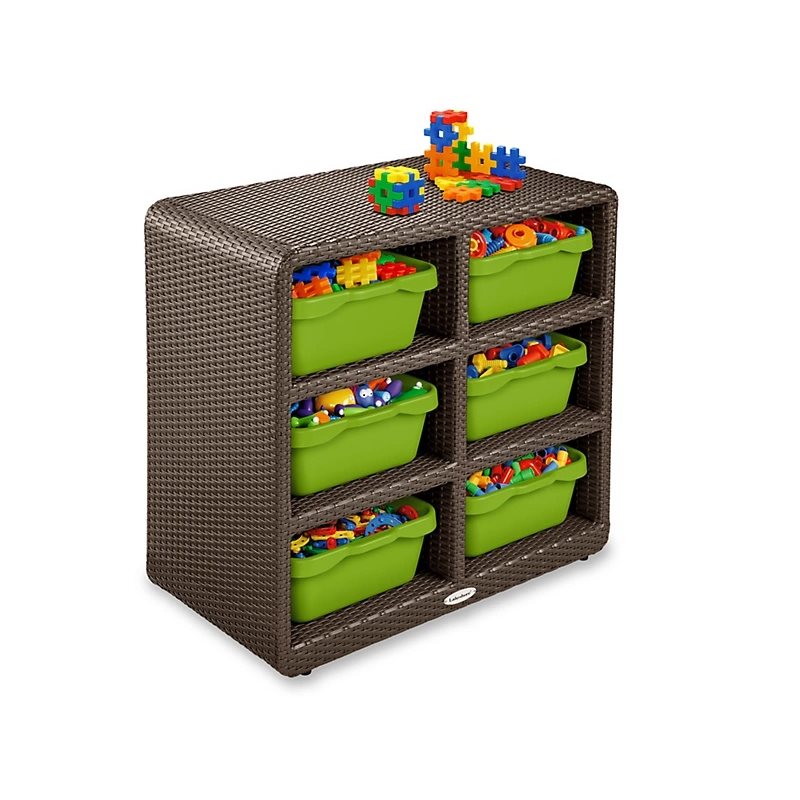 Outdoor 6-Cubby Storage Unit