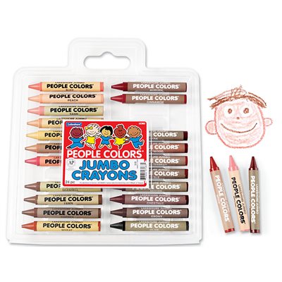 Jumbo People Colours® Crayons 24 pièces - Ensemble unique