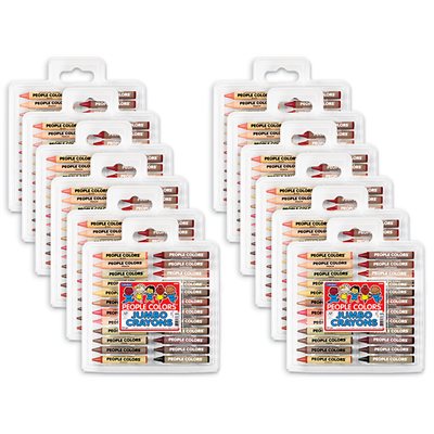 Jumbo People Colours® Crayon Pack - 24 Count - 12 Sets