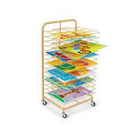 Double-Space Mobile Drying Rack - Natural