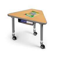 Flex-Space Wedge Desk with Book Box-Maple
