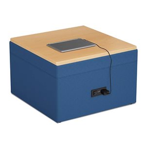Flex-Space Engage Modular Table with Power-Midnight Blue