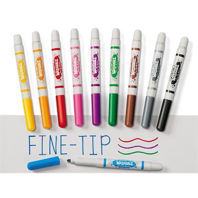 Best-Buy Washable Fine-Tip Markers-Student Pack of 10