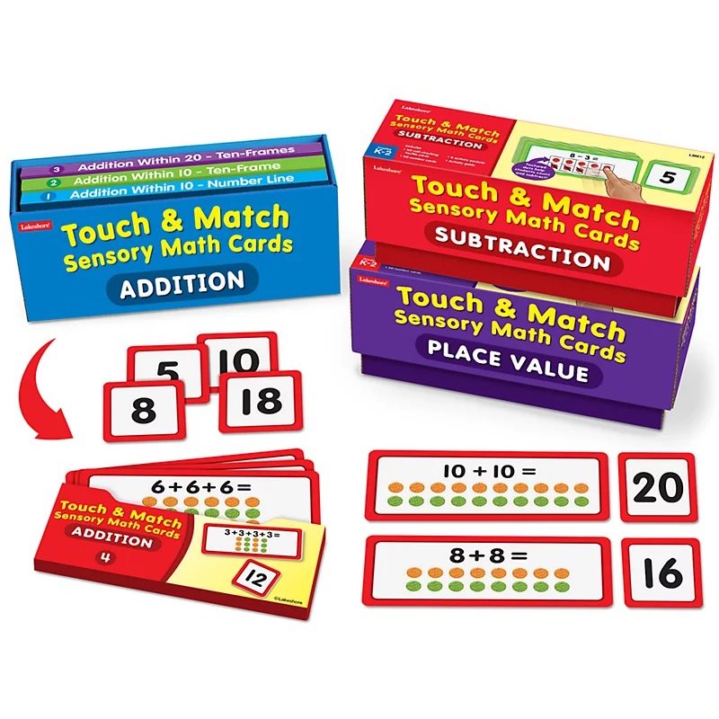 Touch & Match Sensory Math Cards - Complete Set