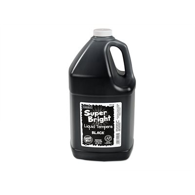 Superbright Liquid Tempera - 1 Gallon - Black