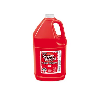 Superbright Liquid Tempera 1 Gallon-Red