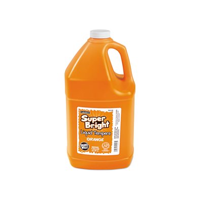 Tempera Liquide Brillant 1 Gallon-Orange