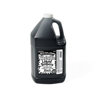 Washable Liquid Tempera- Gallon - Black 