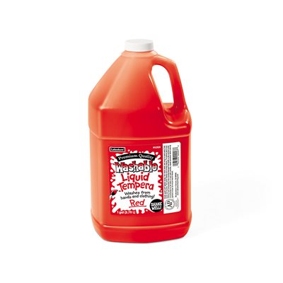 Tempera Liquide Lavable - Gallon - Rouge