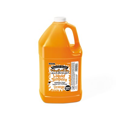 Tempera Liquide Lavable - Gallon - Orange